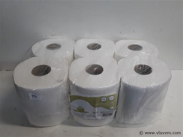 1 x handdoekrol 6 stuks - afbeelding 1 van  2
