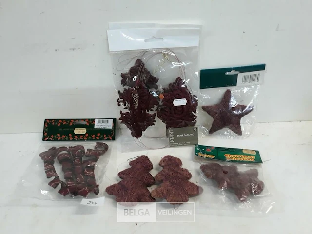 1 x hangdeco paars mix 7 stuks - afbeelding 2 van  3