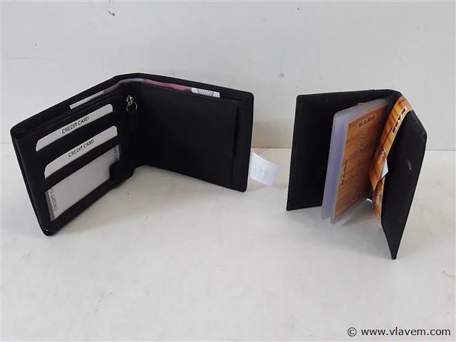 1 x heren portefuille + 1 x kaarthouder - afbeelding 2 van  2