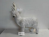 1 x hert 60 cm witte zachte haren - afbeelding 2 van  3