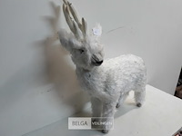 1 x hert 60 cm witte zachte haren - afbeelding 3 van  3