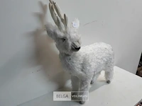 1 x hert 60 cm witte zachte haren - afbeelding 3 van  3