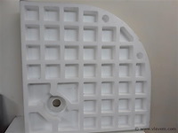 1 x hoek douchebak afgerond 90x90 cm - afbeelding 2 van  2