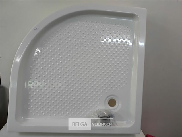 1 x hoek douchebak afgerond 90x90 cm - afbeelding 1 van  3