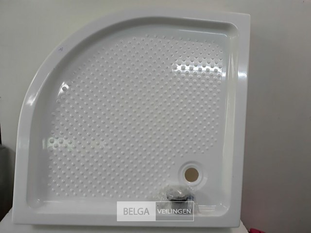 1 x hoek douchebak afgerond 90x90 cm - afbeelding 1 van  3