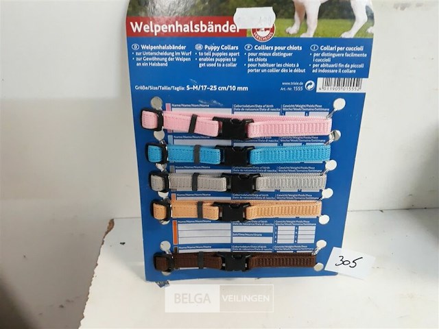 1 x hondenhalsband 17-25 cm 5 stuks - afbeelding 2 van  3