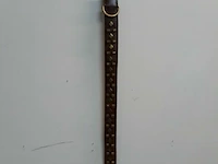 1 x hondenhalsband leer bruin 75 cm 40 mm