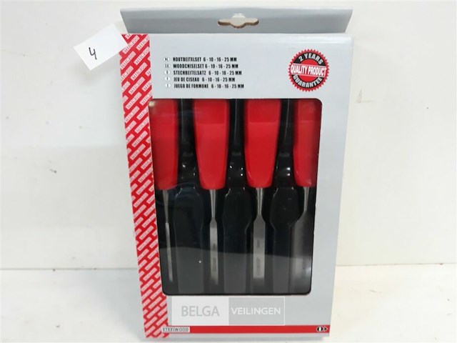1 x houtbeitelset 4 delig - afbeelding 2 van  3