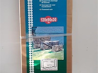 1 x houtblokkenrek 120x90x30 cm - afbeelding 1 van  2