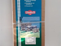 1 x houtblokkenrek 120x90x30 cm - afbeelding 1 van  2