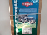 1 x houtblokkenrek 120x90x30 cm - afbeelding 2 van  2