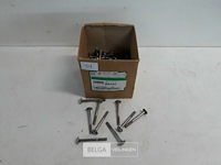 1 x houtbout inox m6x60 mm 100 stuks - afbeelding 1 van  3