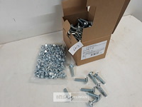 1 x houtbout met moer verzinkt m 6 x 30 mm 200 stuks - afbeelding 1 van  3