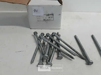 1 x houtdraadbout thermisch verzinkt 7 x 110 mm 100 stuks - afbeelding 3 van  3