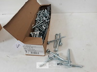 1 x houtdraadbout verzinkt 7 x 70 mm 100 stuks - afbeelding 1 van  3