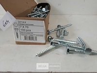1 x houtdraadbout verzinkt 7 x 70 mm 100 stuks - afbeelding 3 van  3