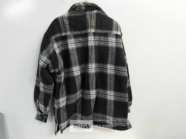 1 x houthakkershemd grijs xl - afbeelding 3 van  3