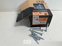 1 x houtschroeven wit verzinkt 5x50mm 200 stuks - afbeelding 2 van  3