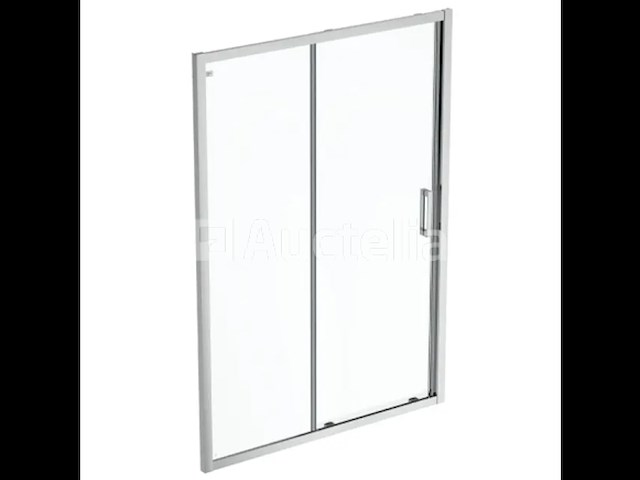1 x ideal standard connect 2 - schuifdeur, 2-delig, 120 cm, silver bright/helder glas k9277eo (nr 15-17) - afbeelding 1 van  3