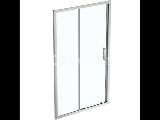 1 x ideal standard connect 2 - schuifdeur, 2-delig, 120 cm, silver bright/helder glas k9277eo (nr 15-17) - afbeelding 2 van  3