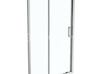 1 x ideal standard connect 2 - schuifdeur, 2-delig, 120 cm, silver bright/helder glas k9277eo (nr 15-17) - afbeelding 1 van  3