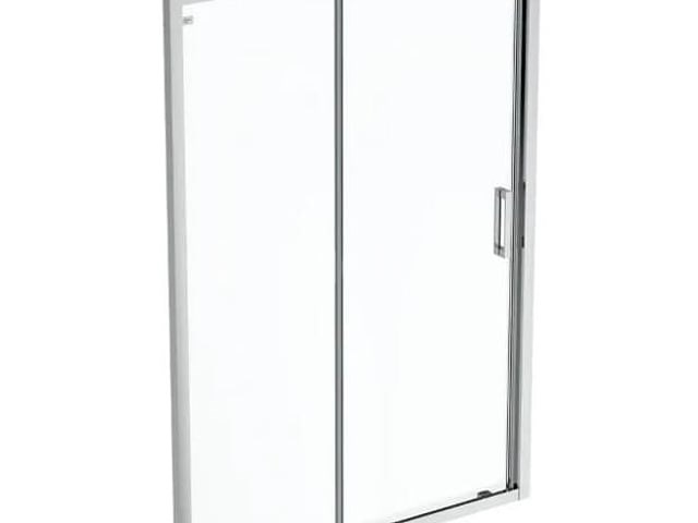 1 x ideal standard connect 2 - schuifdeur, 2-delig, 120 cm, silver bright/helder glas k9277eo (nr 15-17) - afbeelding 3 van  3