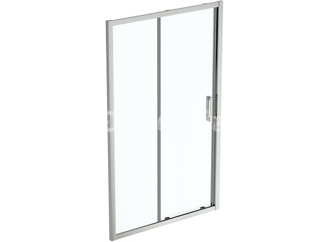 1 x ideal standard connect 2 - schuifdeur, 2-delig, 120 cm, silver bright/helder glas k9277eo (nr 15-17) - afbeelding 1 van  3