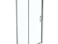 1 x ideal standard connect 2 - schuifdeur, 2-delig, 120 cm, silver bright/helder glas k9277eo (nr 15-17) - afbeelding 1 van  3