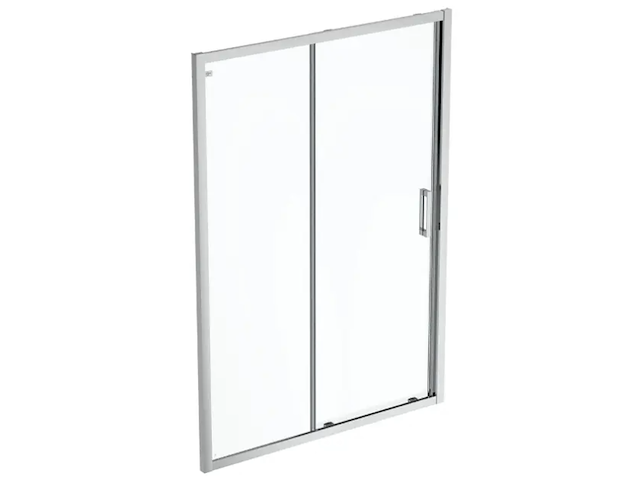 1 x ideal standard connect 2 - schuifdeur, 2-delig, 120 cm, silver bright/helder glas k9277eo (nr 15-17) - afbeelding 2 van  3