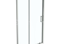 1 x ideal standard connect 2 - schuifdeur, 2-delig, 120 cm, silver bright/helder glas k9277eo (nr 15-17) - afbeelding 1 van  3