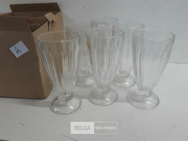 1 x ijscoupe 16 cm glas 6 stuks - afbeelding 3 van  3