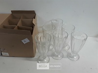 1 x ijscoupe 16 cm glas 6 stuks - afbeelding 2 van  3