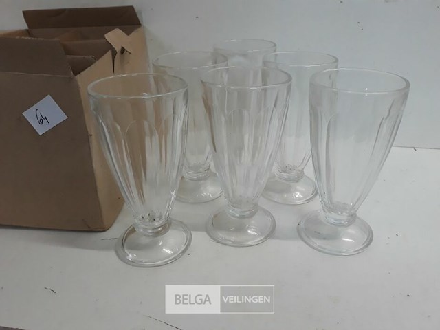 1 x ijscoupe 16 cm glas 6 stuks - afbeelding 3 van  3