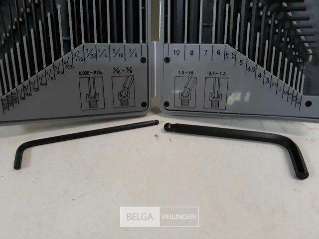 1 x inbussleutels in set metrische+duimse made in germany - afbeelding 3 van  3