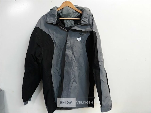 1 x jas waterdicht grijs/zwart gelert xl - afbeelding 2 van  3
