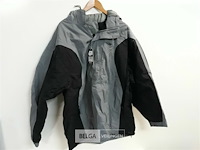 1 x jas waterdicht grijs/zwart gelert xxl - afbeelding 2 van  3