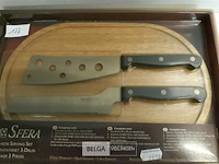 1 x kaasplank met 2 messen - afbeelding 3 van  3