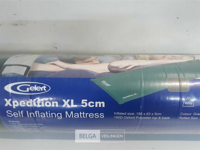 1 x kampeermatras zelfopblazend 198x63x5 cm - afbeelding 3 van  3