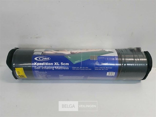 1 x kampeermatras zelfopblazend 198x63x5 cm - afbeelding 1 van  3