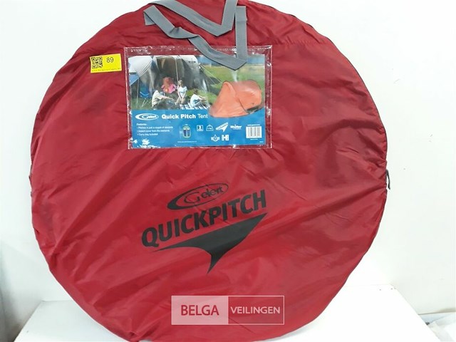 1 x kampeertent 2 personen gelert quick pitch tent - afbeelding 1 van  3
