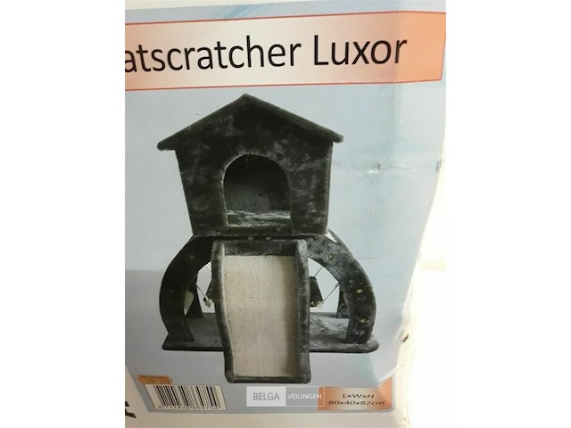 1 x kattenhuis luxor 80x40x82 cm - afbeelding 2 van  3