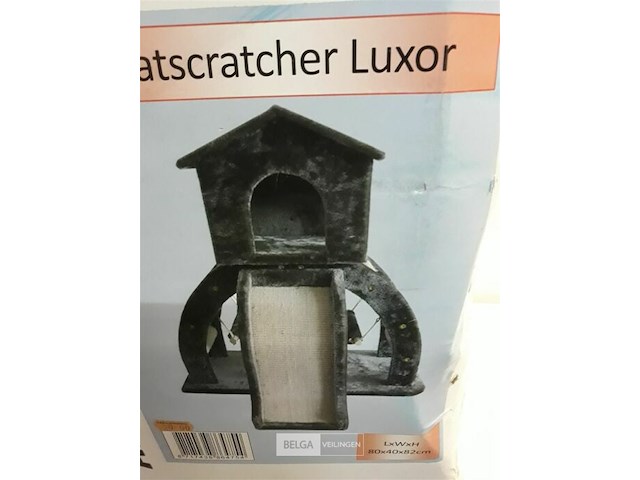 1 x kattenhuis luxor 80x40x82 cm - afbeelding 2 van  3