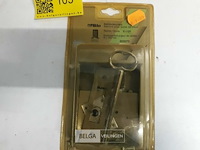 1 x kelderslot 100 mm r met lange sleutel - afbeelding 3 van  3