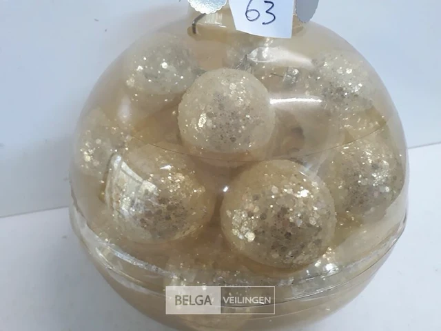 1 x kerstballen pvc zilver 24 stuks - afbeelding 3 van  3