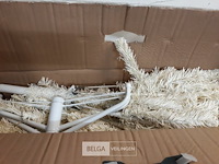 1 x kerstboom 1,5 m metalen voet wit - afbeelding 3 van  3