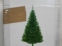 1 x kerstboom 1,8 m pvc voet groen - afbeelding 2 van  3