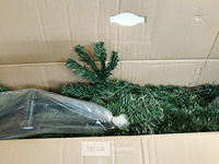 1 x kerstboom 2,1 m metalen voet groen - afbeelding 3 van  3
