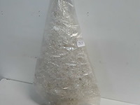 1 x kerstboom 55 cm wit met verlichting - afbeelding 1 van  3