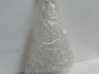 1 x kerstboom 55 cm wit met verlichting - afbeelding 3 van  3