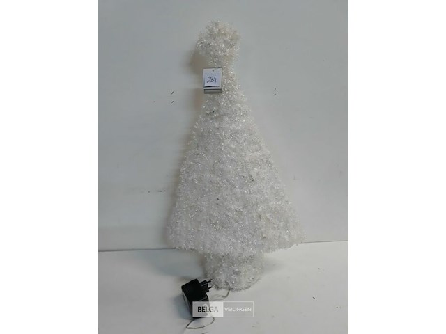 1 x kerstboom 55 cm wit met verlichting - afbeelding 2 van  3